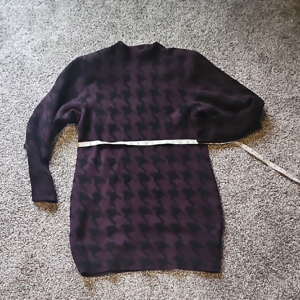 Express Purple Dolman Sleeve Mock Neck Sweater Dress